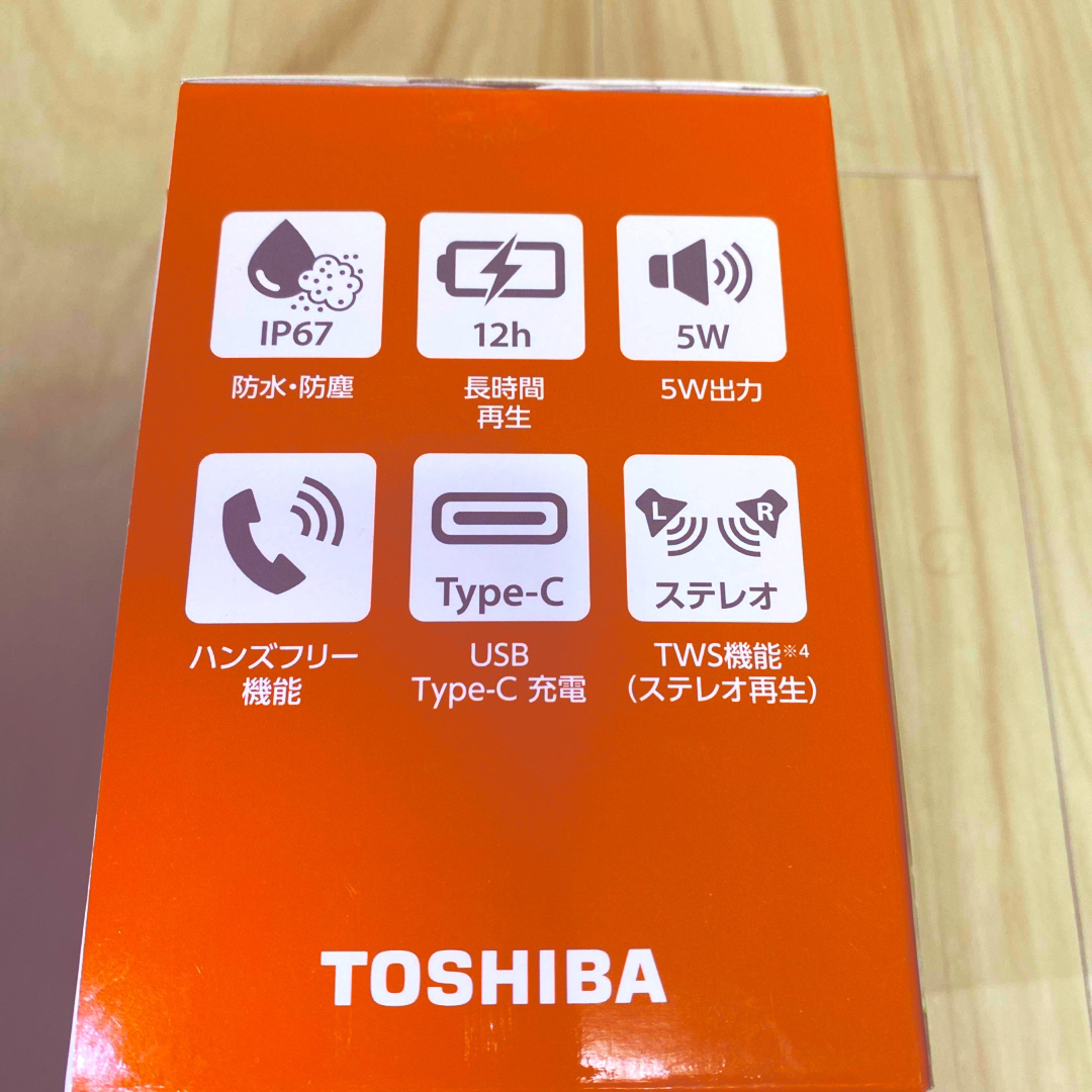 東芝(トウシバ)の東芝 ワイヤレスBluetoothスピーカー TY-WSP56(K)(1台) スマホ/家電/カメラのオーディオ機器(スピーカー)の商品写真