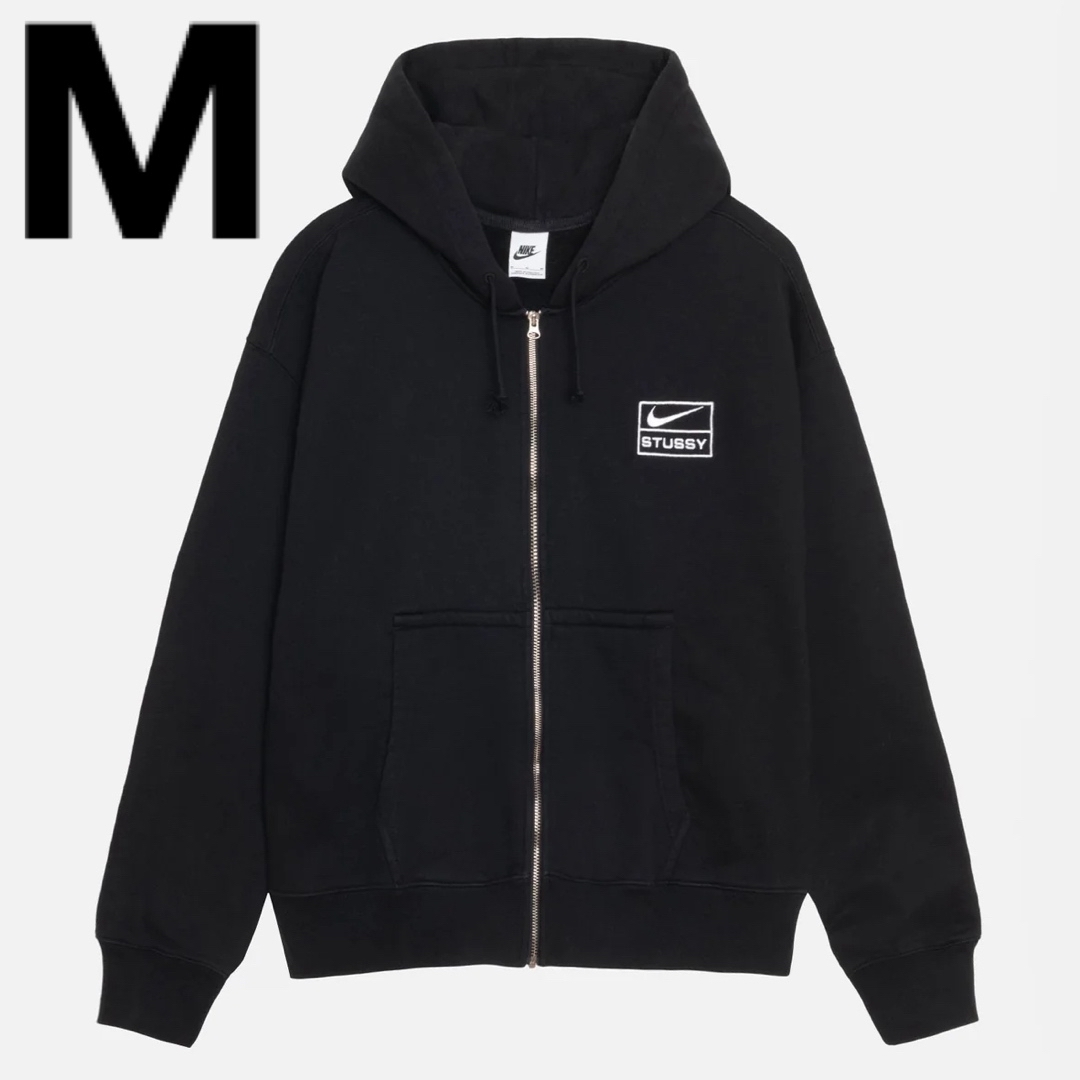 Nike Stussy Washed Fleece Hoodie Blackパーカー