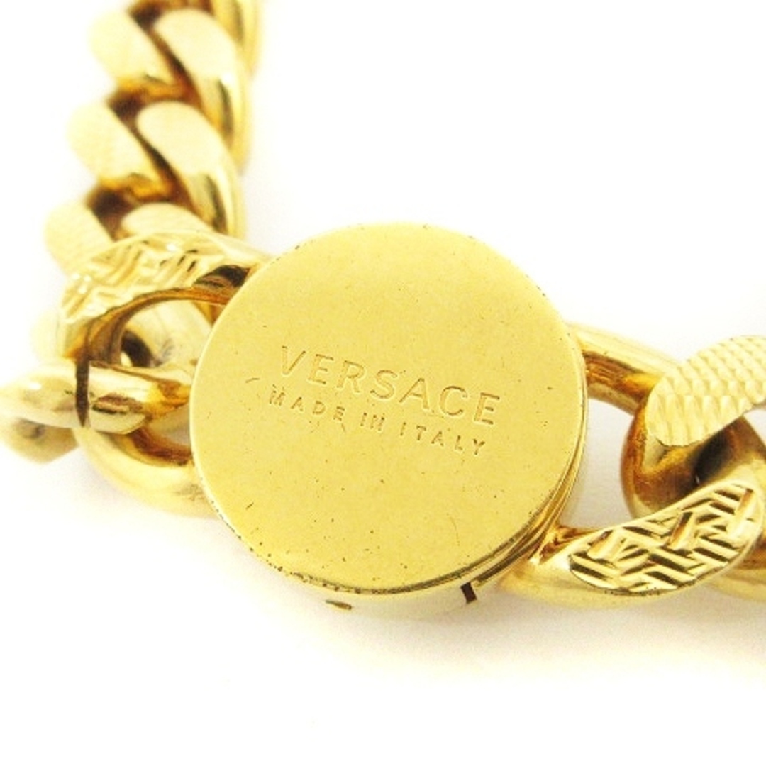 VERSACE(ヴェルサーチ)のヴェルサーチ ヴェルサーチェ チェーン メドゥーサ ネックレス ゴールドカラー メンズのアクセサリー(ネックレス)の商品写真