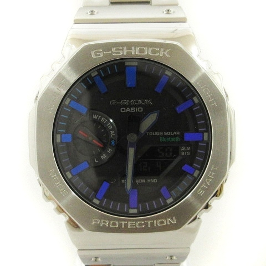 G-SHOCK(ジーショック)のカシオジーショック 美品 腕時計 フルメタル レインボー シルバーカラー メンズの時計(腕時計(アナログ))の商品写真