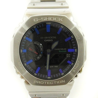 ジーショック(G-SHOCK)のカシオジーショック 美品 腕時計 フルメタル レインボー シルバーカラー(腕時計(アナログ))