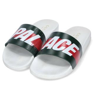 グッチ(Gucci)のグッチ ×パレス Palace  723353 ロゴプリントサンダル メンズ 9(サンダル)