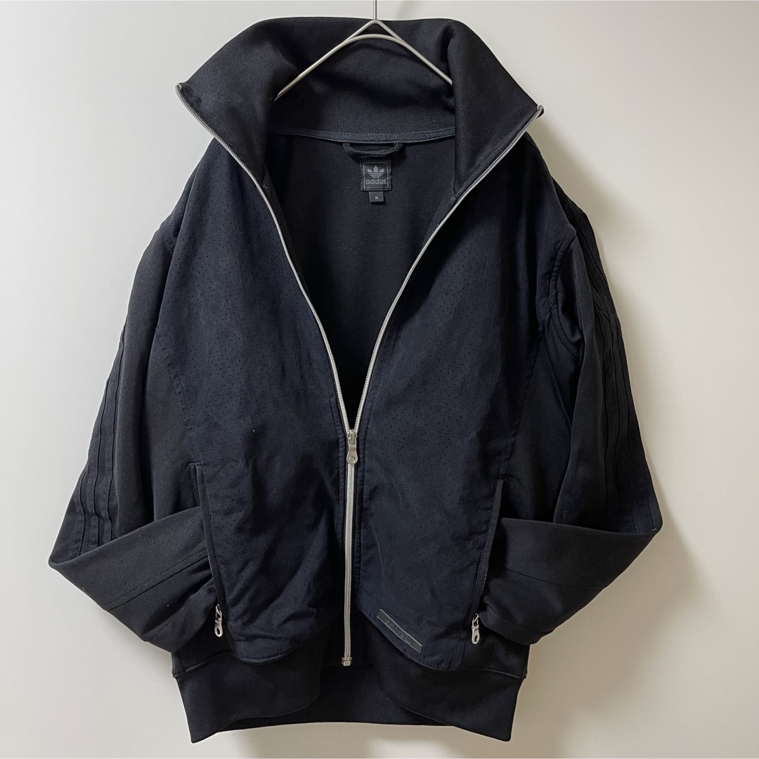 adidas - 90s超人気激レアadidasトラックジャケット革ロゴ古着 adidas - 90s超人気激レアadidasトラックジャケット革ロゴ古着