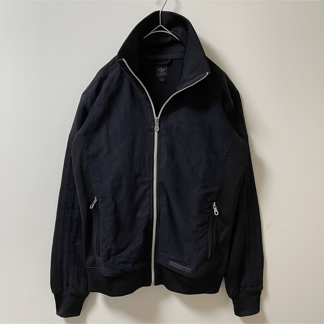 adidas - 90s超人気激レアadidasトラックジャケット革ロゴ古着 adidas - 90s超人気激レアadidasトラックジャケット革ロゴ古着