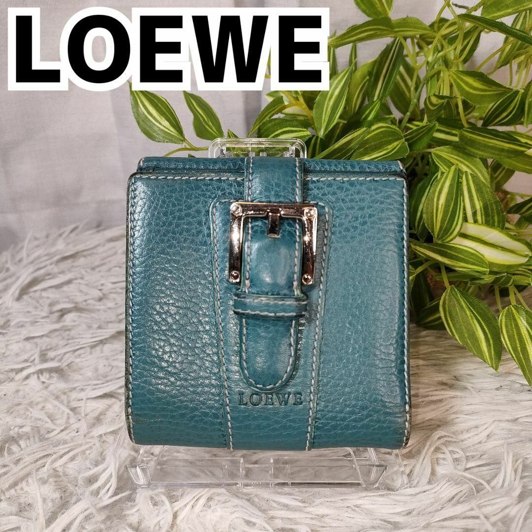 LOEWE ロエベ レザーコンパクトウォレット 折り財布