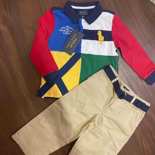 ポロラルフローレン(POLO RALPH LAUREN)の新品未使用品 ラルフローレン ポロシャツ パンツ 24M 90(Tシャツ/カットソー)