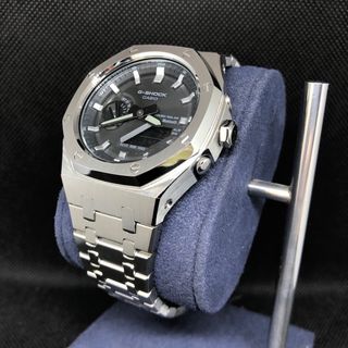 ジーショック(G-SHOCK)のGAB2100本体付き ステンレスベルトセット カシオーク カスタム Gショック(腕時計(アナログ))