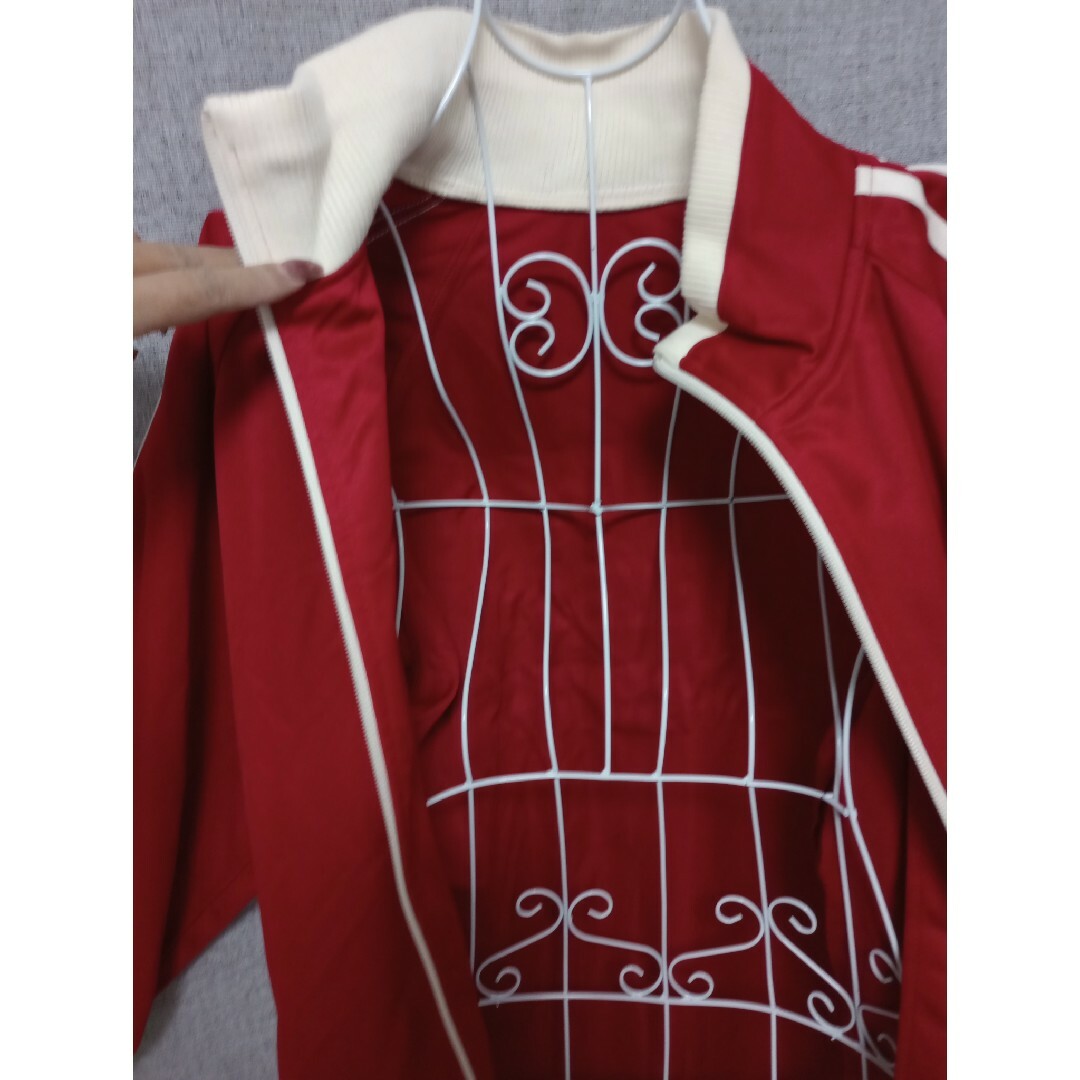 所ジョージモーニングショットとコラボ 赤ジャージ2本白ライン 所ジョージモーニングショットとコラボ 赤ジャージ2本白ライン