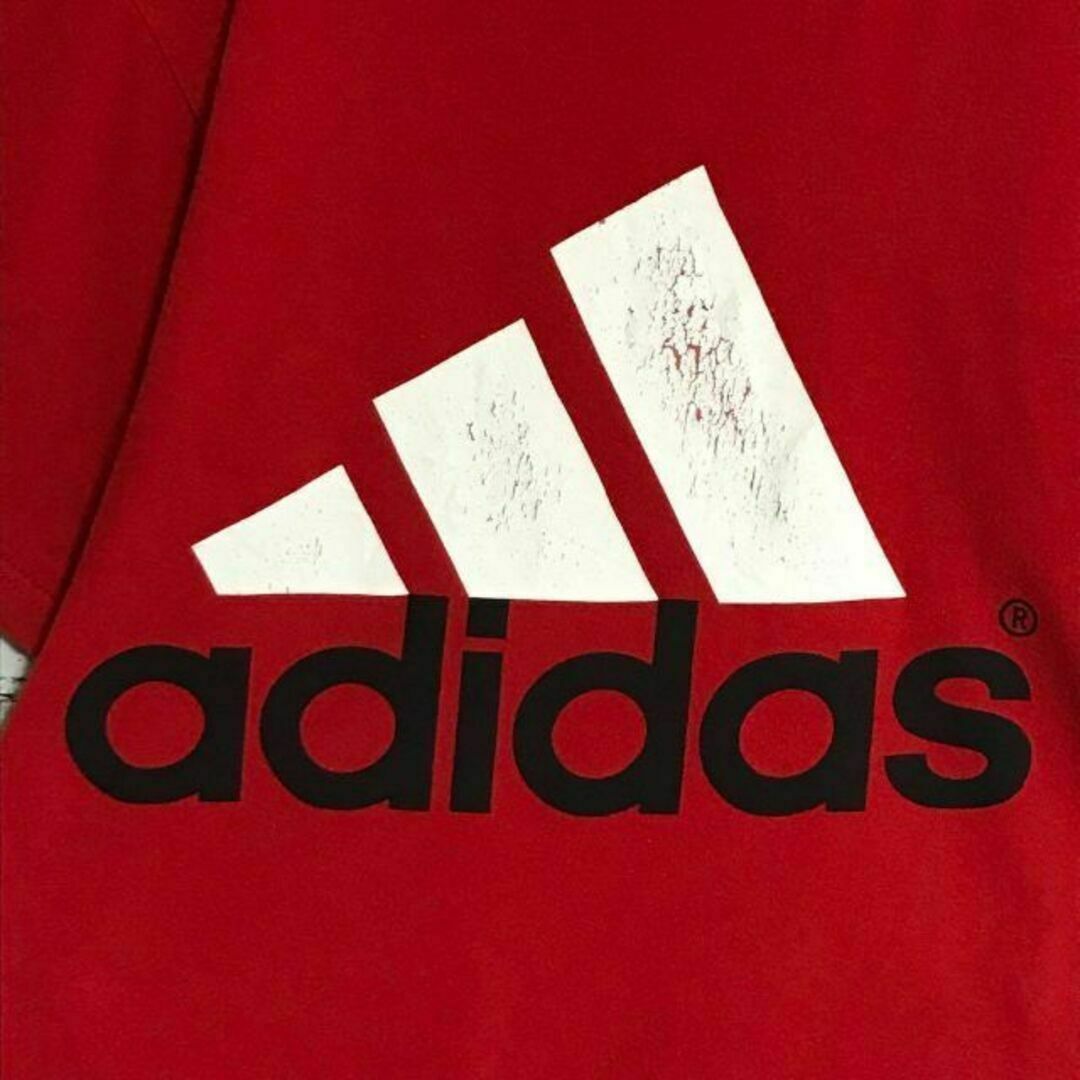 adidas(アディダス)の【人気定番】アディダス　センターデカロゴTシャツ　赤　D99 メンズのトップス(Tシャツ/カットソー(半袖/袖なし))の商品写真