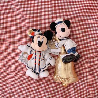 ディズニー(Disney)の【新品.タグ付き】♡ディズニー♡イッツクリスマスタイム♡ぬいぐるみバッチ♡(ぬいぐるみ)