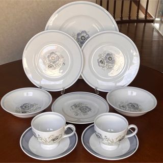 ウェッジウッド(WEDGWOOD)の【美品】ウェッジウッド★グレンミスト★ペアセット(食器)