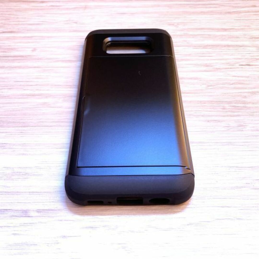 Galaxy S8 ソフトケース カバー TPU 　ブラック　 カード収納 スマホ/家電/カメラのスマホアクセサリー(Androidケース)の商品写真