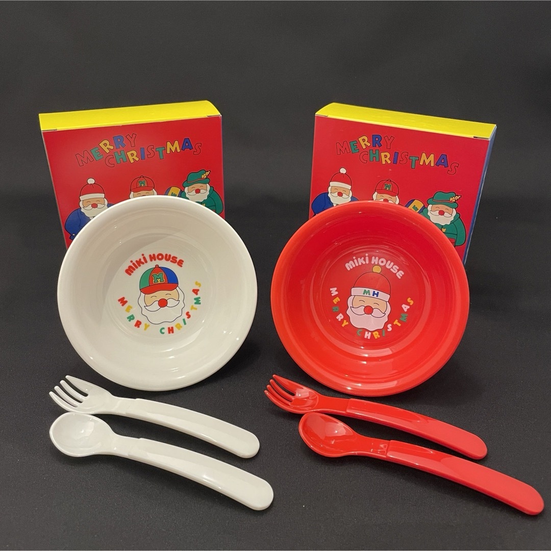 mikihouse(ミキハウス)の【新品】mikihouseミキハウス 子供用食器セット プレゼントボックス キッズ/ベビー/マタニティの授乳/お食事用品(離乳食器セット)の商品写真