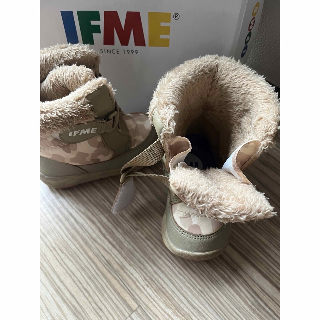 IFME(イフミー)のイフミー IFME 子供靴 ブーツ ベビー キッズ 撥水 防寒 ボア ファー キッズ/ベビー/マタニティのキッズ靴/シューズ(15cm~)(ブーツ)の商品写真