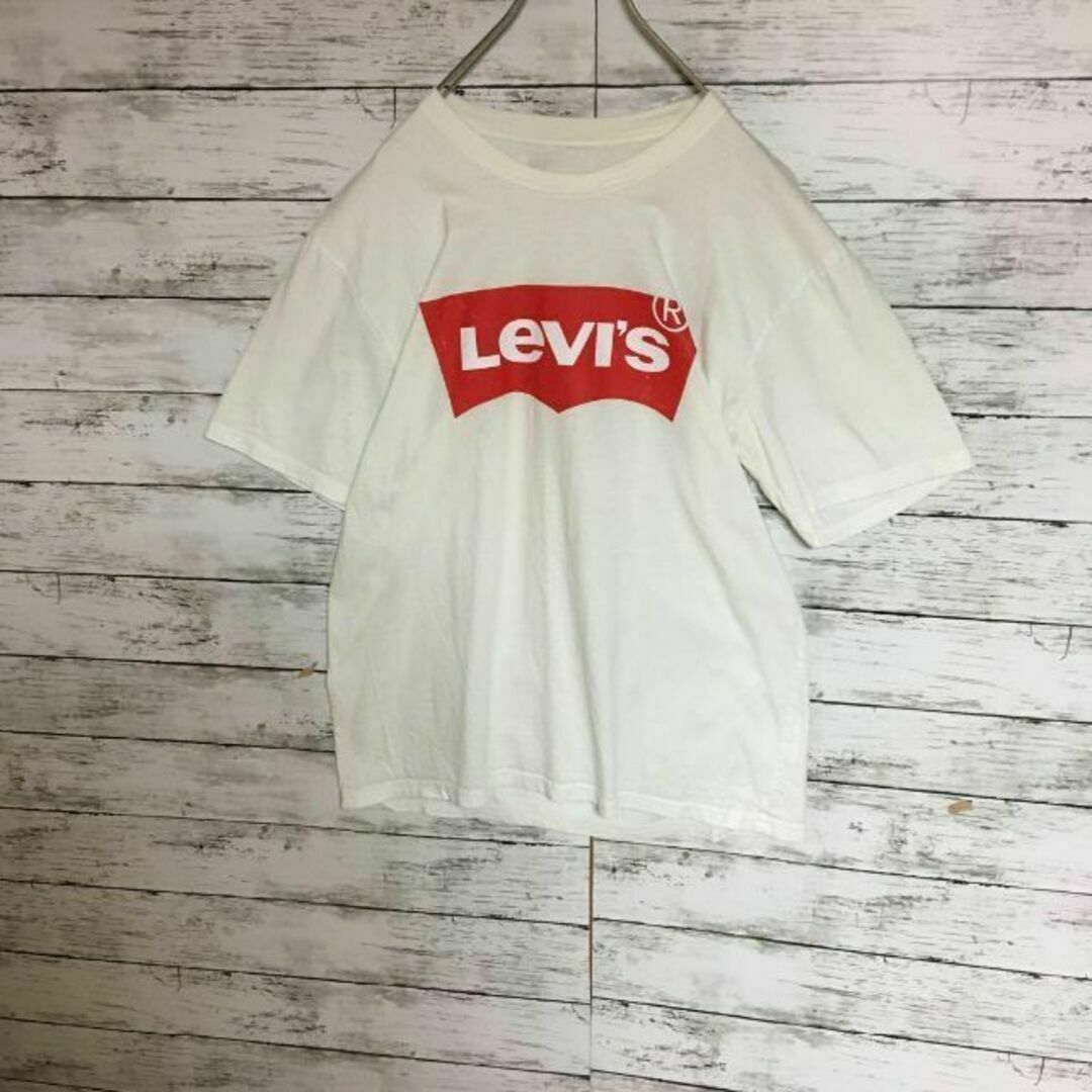 Levi's(リーバイス)の【人気ビッグロゴ】リーバイス　半袖プリントTシャツ　人気白Mサイズ　D135 メンズのトップス(Tシャツ/カットソー(半袖/袖なし))の商品写真