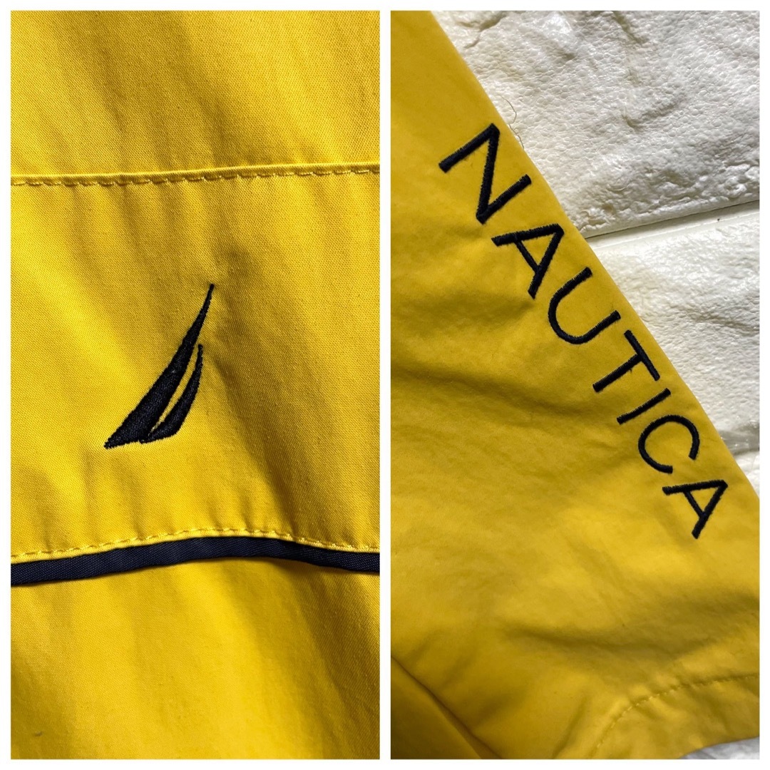 NAUTICA(ノーティカ)のNAUTICA  ノーティカ　ナイロンジャケット　刺繍ロゴ　メンズLサイズ メンズのジャケット/アウター(ナイロンジャケット)の商品写真