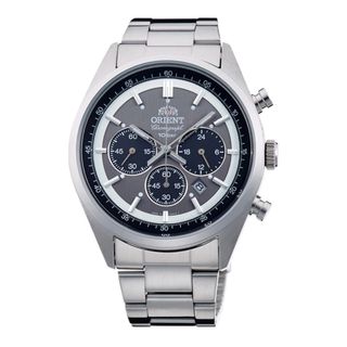 オリエント(ORIENT)のオリエント　ORIENT 腕時計 ソーラー式　シルバー　メンズ(腕時計(アナログ))