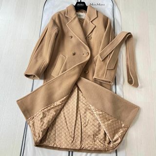 マックスマーラ(Max Mara)の美品✨101801 マダム アイコンコート 最高級白タグ マックスマーラ ベルト(ロングコート)