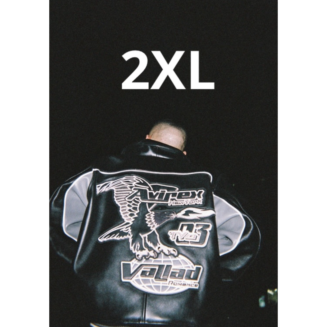 2XL VALLAD STUDIO AVIREX LEATHER JACKETジャケット/アウター