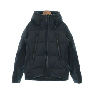 デサント(DESCENTE)のDESCENTE デサント ダウンジャケット/ダウンベスト L 紺 【古着】【中古】(ダウンジャケット)