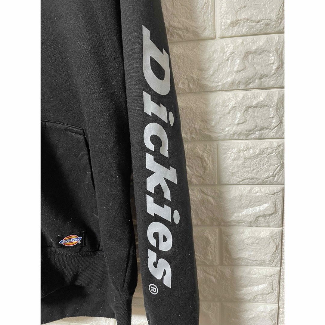 Dickies(ディッキーズ)のDickies ジップアップパーカー Lサイズ ブラック 裏起毛 メンズのトップス(パーカー)の商品写真