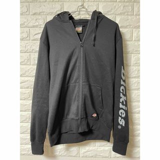 ディッキーズ(Dickies)のDickies ジップアップパーカー Lサイズ ブラック 裏起毛(パーカー)