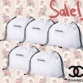 シャネル(CHANEL)のCHANEL シャネル 巾着 コットン ノベルティ 5点 お値下げ不可(ポーチ)