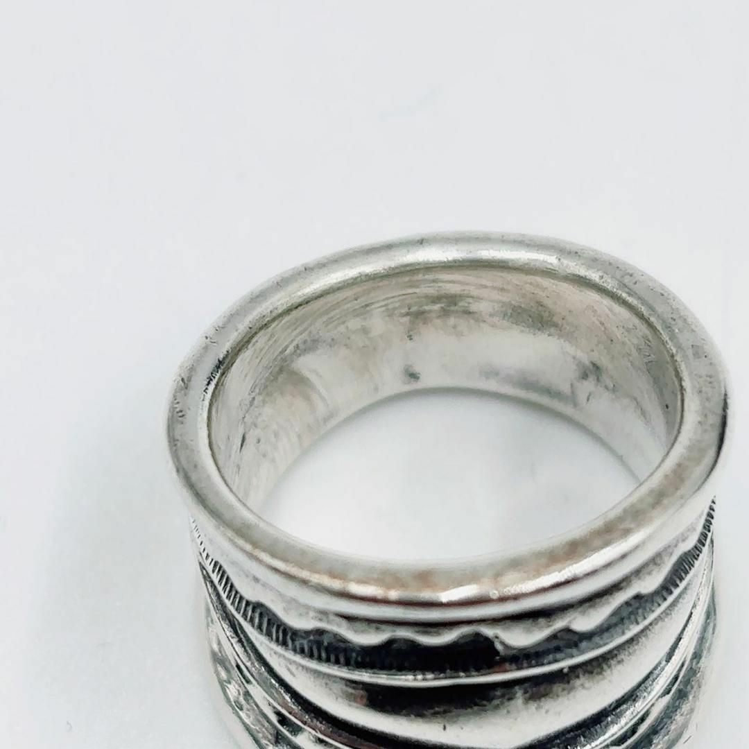 ERNIE LISTER アーニーリスター リング　スタンプワーク　シルバー メンズのアクセサリー(リング(指輪))の商品写真