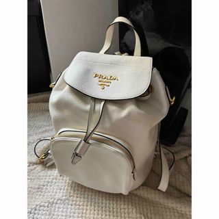 プラダ(PRADA)のPRADA プラダ ロゴ ヴィッテロダイノ レザー リュックサック 1BZ035(リュック/バックパック)