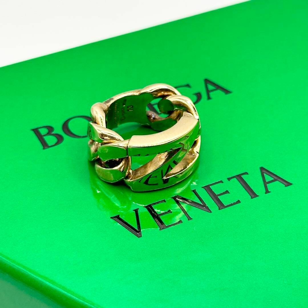 【新品未使用】BOTTEGA VENETA リング　指輪　ゴールド　Nアクセサリー