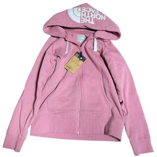 ザノースフェイス(THE NORTH FACE)の☆未使用品☆ ノースフェイス フードロゴ 裏起毛 パーカー レディース XL(パーカー)