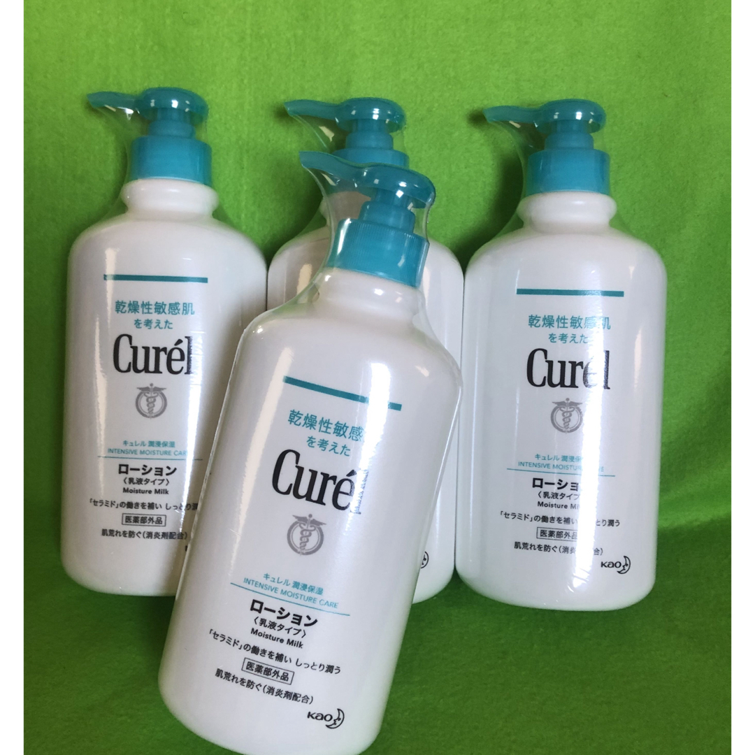 Curel(キュレル)のキュレル ローション ポンプ 410ml 4本 未開封 コスメ/美容のボディケア(ボディローション/ミルク)の商品写真