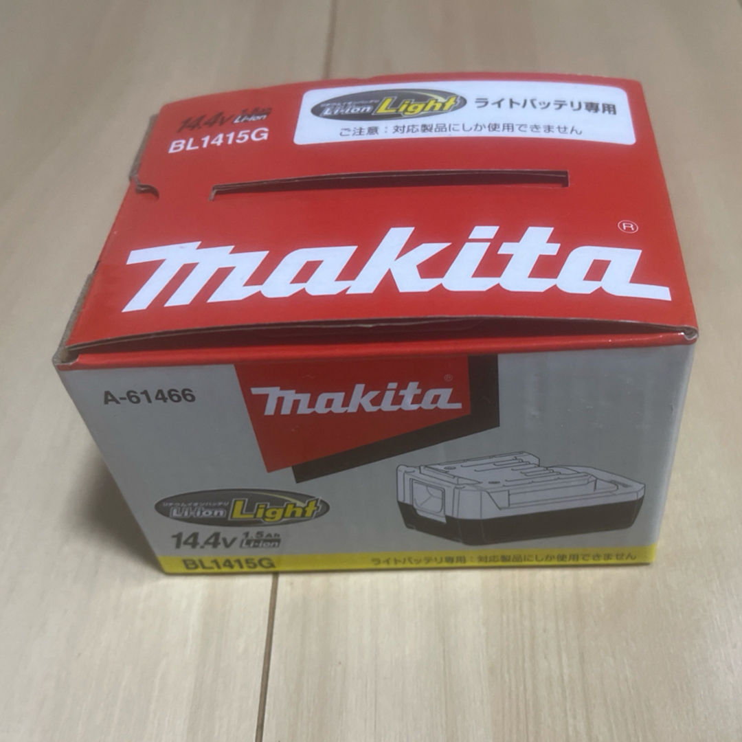 Makita(マキタ)のBL1415G　マキタ純正バッテリー　14.4V　makita　電動工具 スポーツ/アウトドアの自転車(工具/メンテナンス)の商品写真