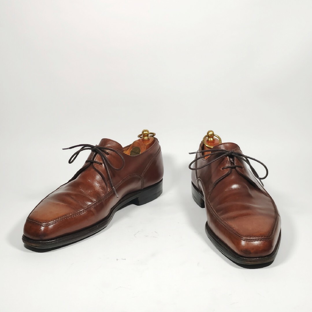 ブラウン【Vintage】John Lobb ジョンロブ Uチップ 2ホール ダービー