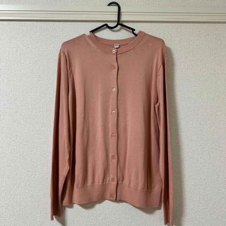 ユニクロ(UNIQLO)のUVカットクルーネックカーディガン（長袖）(カーディガン)