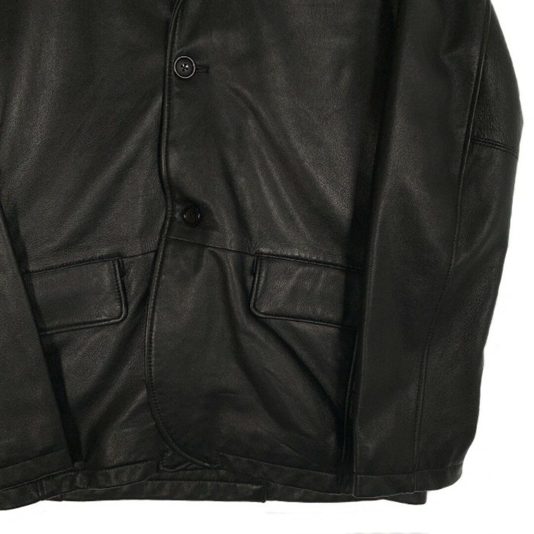 AVIREX(アヴィレックス)のAVIREX アヴィレックス ラムレザー 2B テーラードジャケット ブラック 6121052 Size M 相当 メンズのジャケット/アウター(Gジャン/デニムジャケット)の商品写真