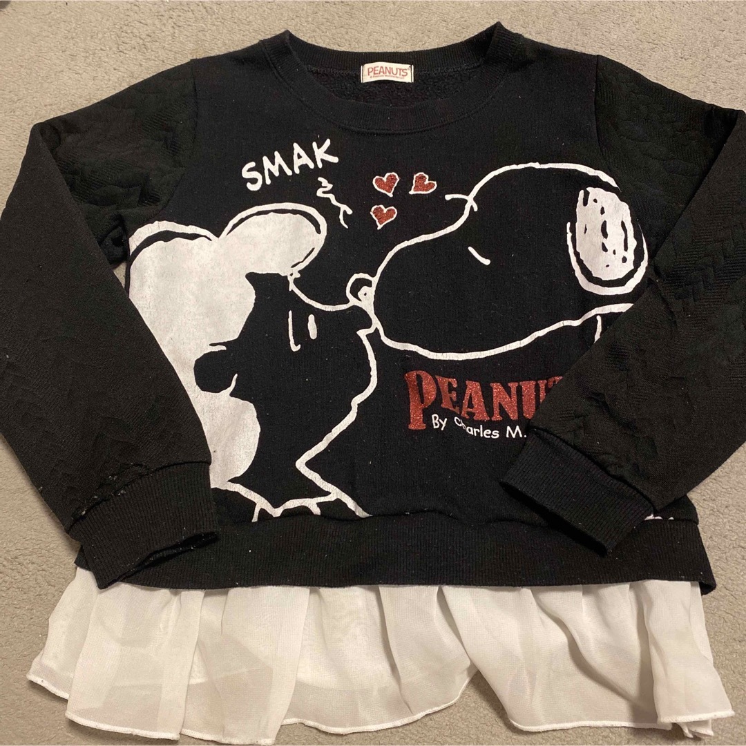 SNOOPY(スヌーピー)のスヌーピー　トレーナー キッズ/ベビー/マタニティのキッズ服女の子用(90cm~)(Tシャツ/カットソー)の商品写真