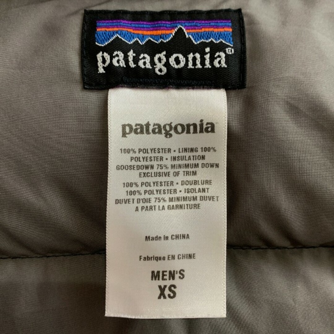 patagonia(パタゴニア)のpatagonia パタゴニア 09AW Slingshot Down Jacket スリングショット ダウンジャケット ジップアップ ブラック 27565F9 Size XS メンズのジャケット/アウター(ダウンジャケット)の商品写真