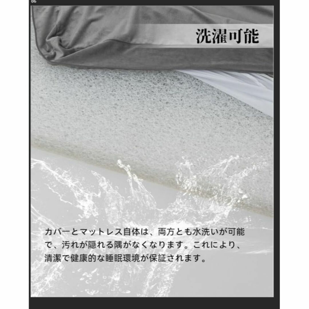 HANAKARI マットレス 布団マットレス 折りたたみ エアファイバー 柔軟で インテリア/住まい/日用品のベッド/マットレス(マットレス)の商品写真