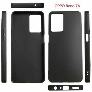 OPPO Reno7 A    ソフトケース カバー TPU  ブラック(Androidケース)