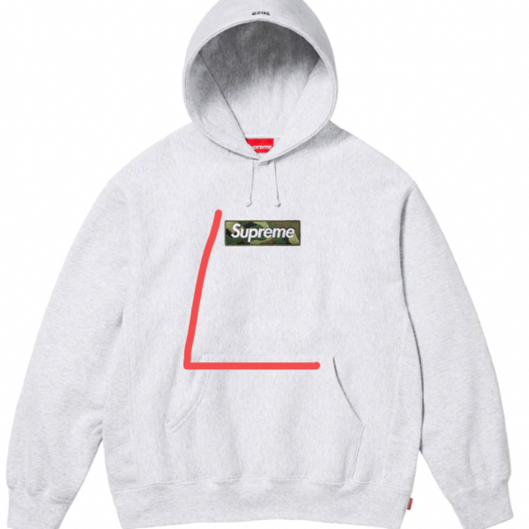 Supreme(シュプリーム)のよしべ様専用box logo hooded sweatshirt grey メンズのトップス(パーカー)の商品写真