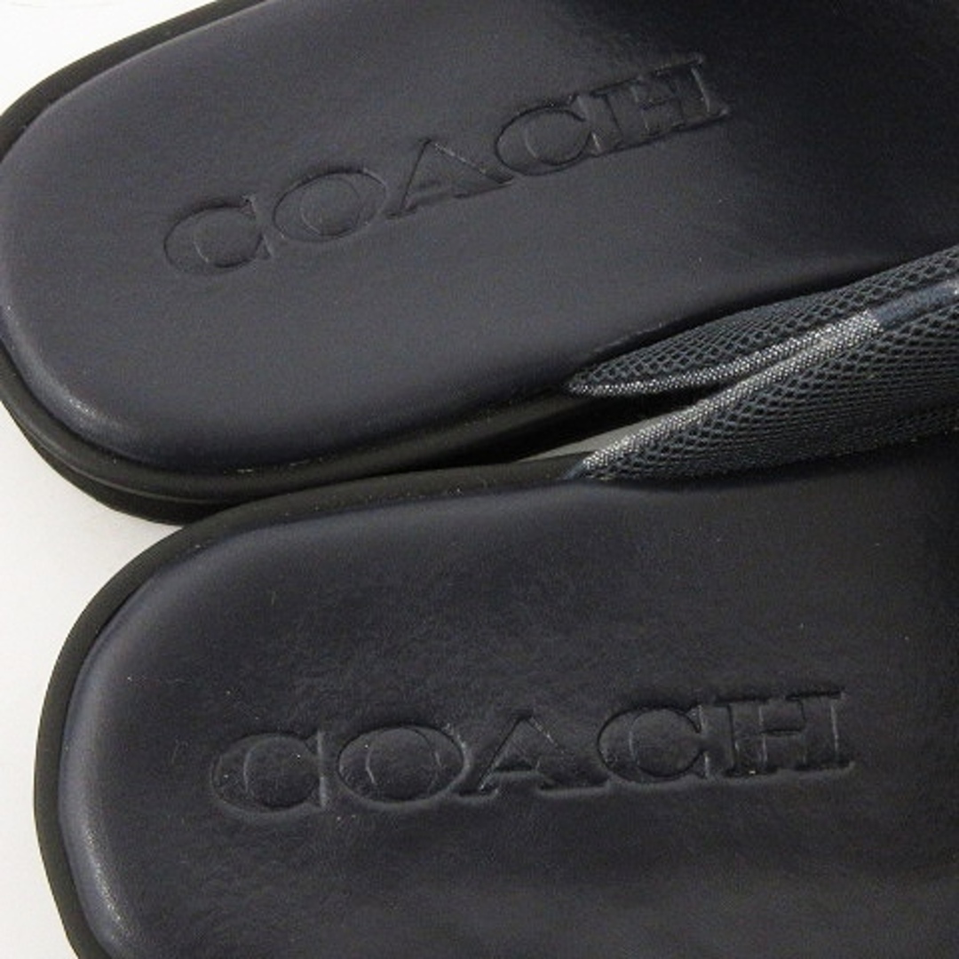 COACH(コーチ)のコーチ トング サンダル C8838 フリップフロップ シグネチャー 紺 US7 メンズの靴/シューズ(サンダル)の商品写真