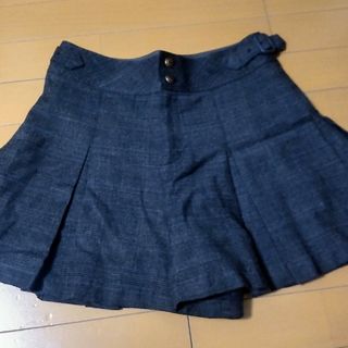 バーバリーブルーレーベル(BURBERRY BLUE LABEL)のバーバリー　ブルーレーベル　ウール混　キュロット　スカート　ブラック(キュロット)