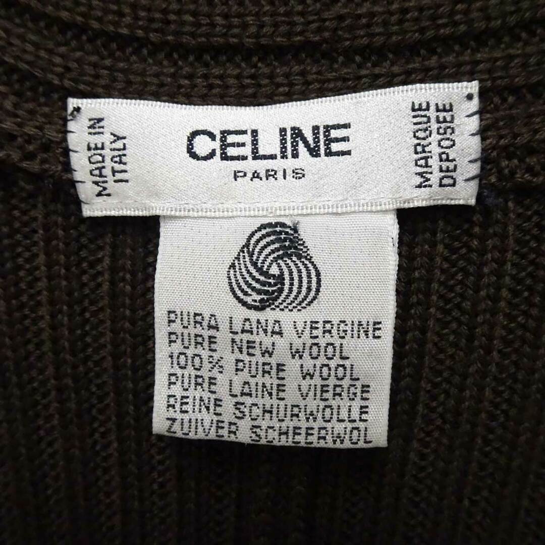 celine(セリーヌ)のセリーヌ ロングカーディガン ブラウン レディース CELINE ウール100% レディースのトップス(その他)の商品写真