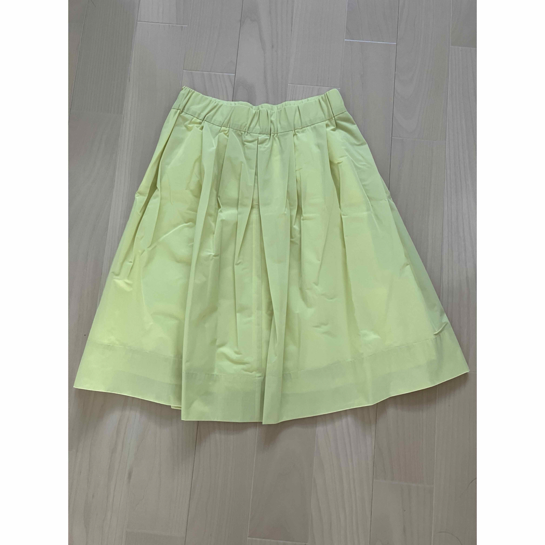STRAWBERRY-FIELDS(ストロベリーフィールズ)のストロベリーフィールズ　スカート　イエロー　未使用品 レディースのスカート(ひざ丈スカート)の商品写真