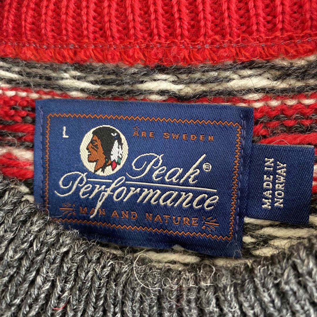 PeakPerformance 柄 ニット　セーター