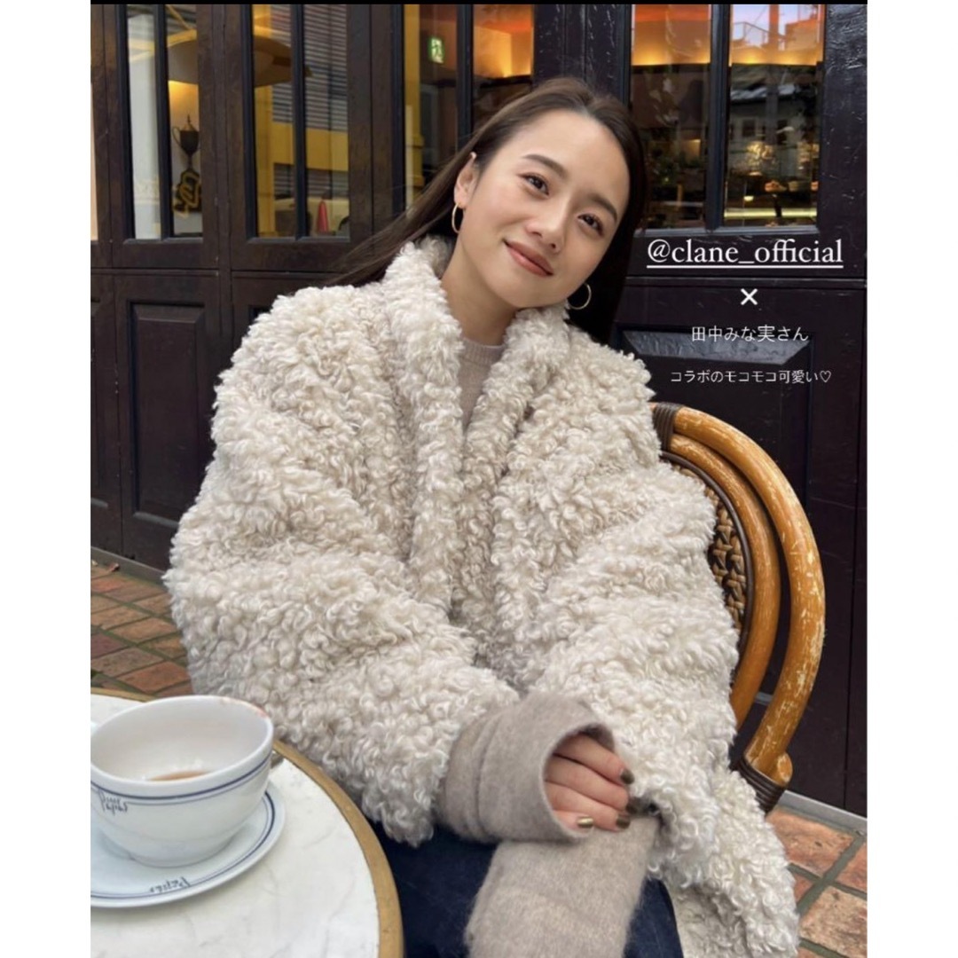 CLANE - 新品 田中みな実×CLANE CURL FUR SHORT COATの通販 by CLANE - 新品 田中みな実×CLANE CURL FUR SHORT COATの通販 by
