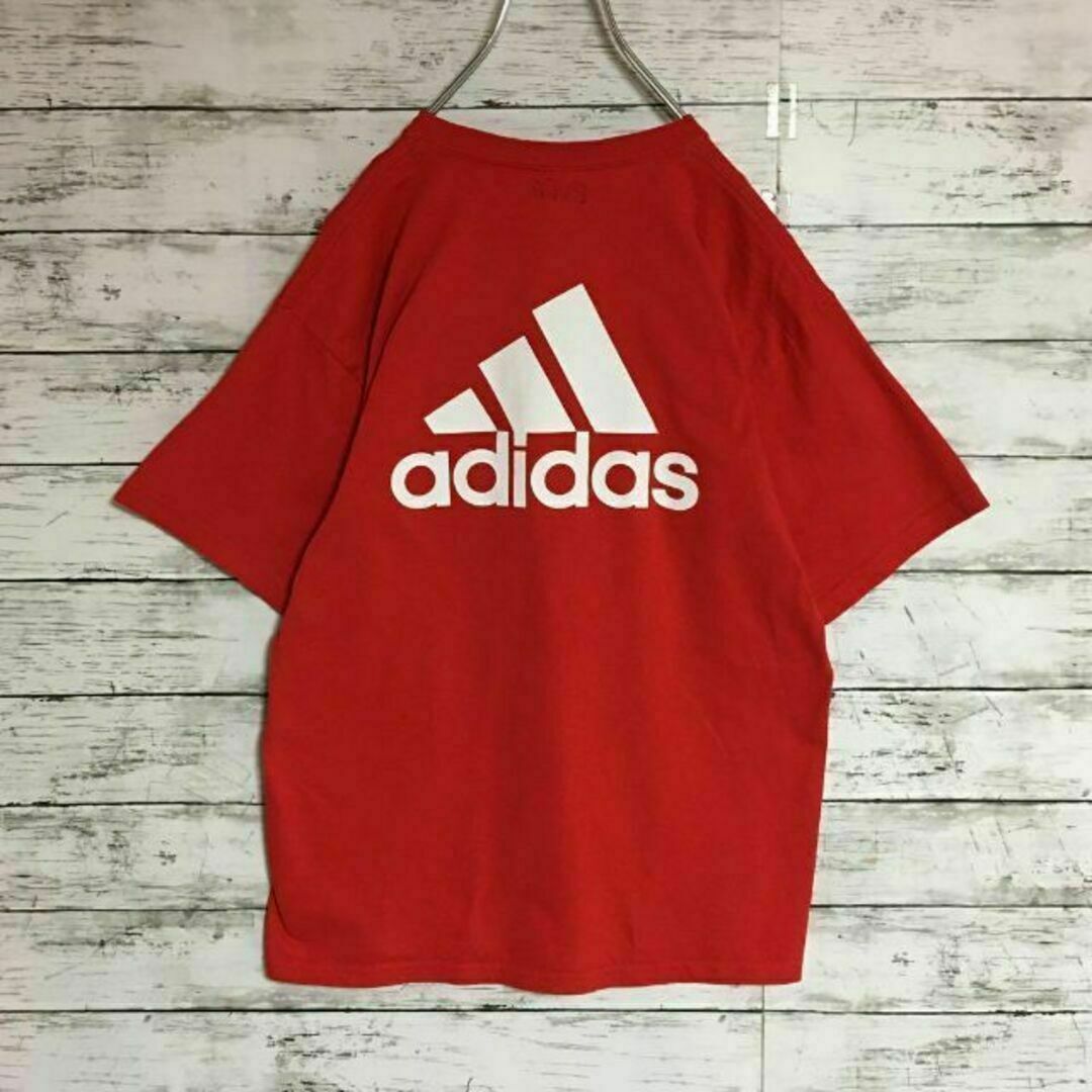 adidas(アディダス)の【レッドブルズ】アディダス　バッグロゴ入りTシャツ サッカー　赤　K305 メンズのトップス(Tシャツ/カットソー(半袖/袖なし))の商品写真