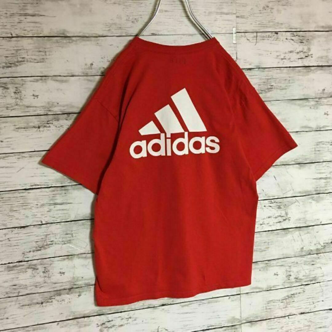 adidas(アディダス)の【レッドブルズ】アディダス　バッグロゴ入りTシャツ サッカー　赤　K305 メンズのトップス(Tシャツ/カットソー(半袖/袖なし))の商品写真