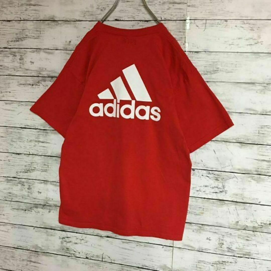 adidas(アディダス)の【レッドブルズ】アディダス　バッグロゴ入りTシャツ サッカー　赤　K305 メンズのトップス(Tシャツ/カットソー(半袖/袖なし))の商品写真